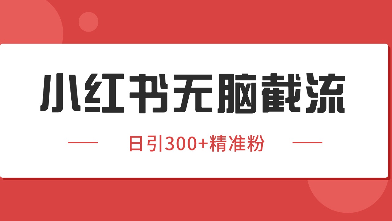 小红书截流同行客源，独家野路子获客玩法 日引200+暴力获客云米网创-专注分享网络创业落地实操课程 – 全网首发_高质量项目输出云米网创