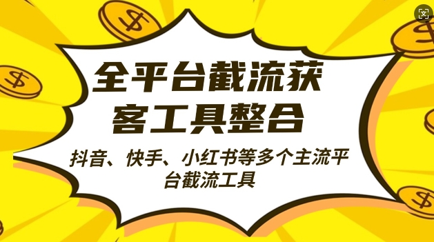 全平台截流获客工县整合全自动引流，日引2000+精准客户【揭秘】云米网创-专注分享网络创业落地实操课程 – 全网首发_高质量项目输出云米网创
