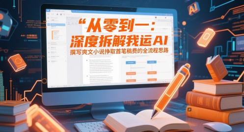 从零到一：深度拆解我运用AI撰写爽文小说挣取首笔稿费的全流程思路云米网创-专注分享网络创业落地实操课程 – 全网首发_高质量项目输出云米网创