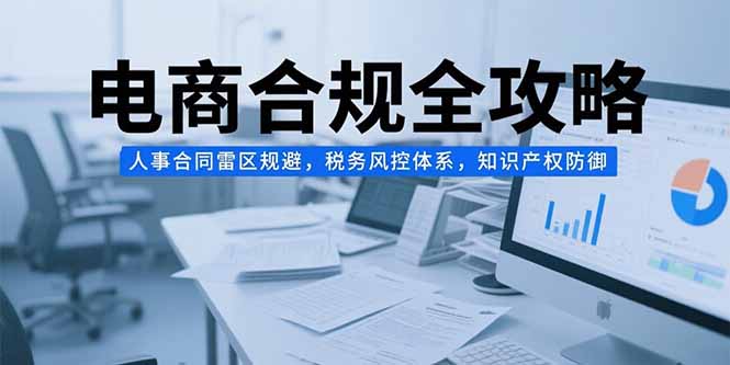 电商合规全攻略，人事合同雷区规避，税务风控体系，知识产权防御云米网创-专注分享网络创业落地实操课程 – 全网首发_高质量项目输出云米网创