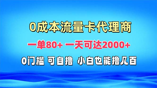 免费流量卡代理一单80+ 一天可达2000+云米网创-专注分享网络创业落地实操课程 – 全网首发_高质量项目输出云米网创