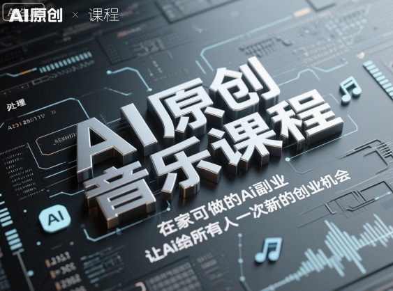 AI原创音乐课程，在家可做的Ai副业，让Ai给所有人一次新的创业机会云米网创-专注分享网络创业落地实操课程 – 全网首发_高质量项目输出云米网创