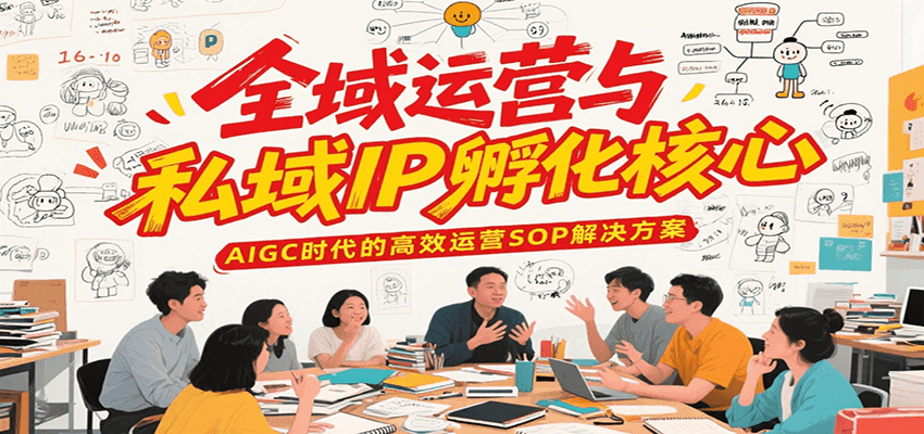 全域运营与私域IP孵化核心，AIGC时代的高效运营SOP解决方案云米网创-专注分享网络创业落地实操课程 – 全网首发_高质量项目输出云米网创