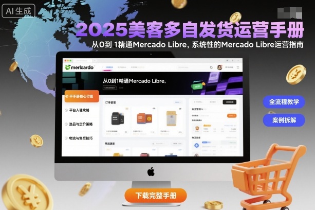 2025美客多自发货运营手册：从0到1精通Mercado Libre，系统性的Mercado Libre运营指南云米网创-专注分享网络创业落地实操课程 – 全网首发_高质量项目输出云米网创