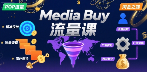 Media Buy之POP流量课，带你开启海外Media Buy淘金之路云米网创-专注分享网络创业落地实操课程 – 全网首发_高质量项目输出云米网创