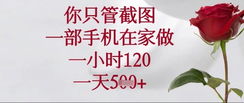 你只管截图，一部手机在家操作，一小时120.一天5张【揭秘】云米网创-专注分享网络创业落地实操课程 – 全网首发_高质量项目输出云米网创
