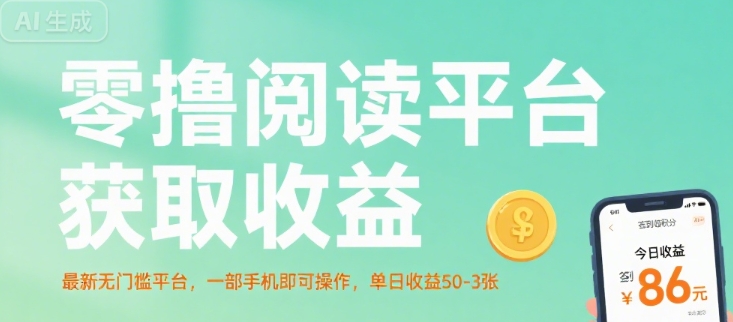 零撸阅读平台获取收益，最新无门槛平台，一部手机即可操作，单日收益50-3张【揭秘】云米网创-专注分享网络创业落地实操课程 – 全网首发_高质量项目输出云米网创