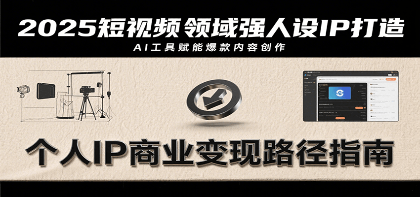 2025短视频领域强人设IP打造，结合爆款案例与AI工具应用，从个人出镜到商业成交转化云米网创-专注分享网络创业落地实操课程 – 全网首发_高质量项目输出云米网创