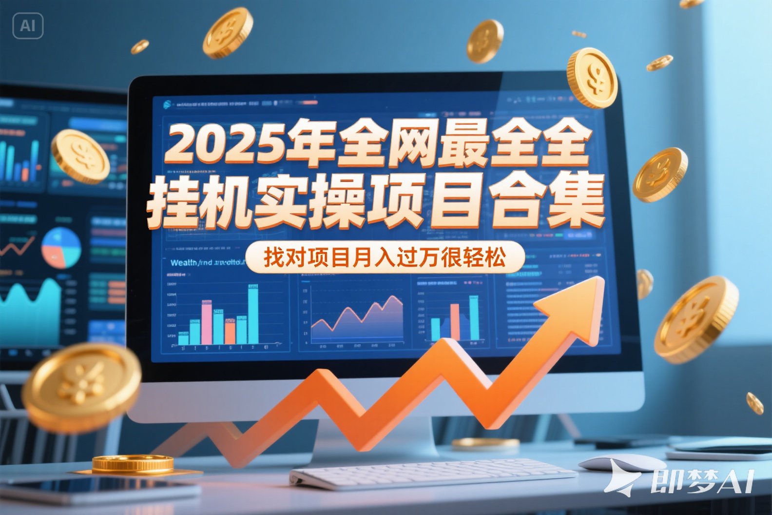 2025年挂机实操项目实操演练，挂机类型，AI直播类型，轻资产创业类型…云米网创-专注分享网络创业落地实操课程 – 全网首发_高质量项目输出云米网创
