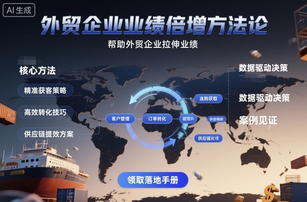 外贸企业业绩倍增方法论，帮助外贸企业拉伸业绩云米网创-专注分享网络创业落地实操课程 – 全网首发_高质量项目输出云米网创