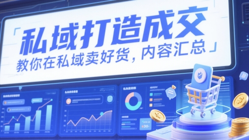私域打造成交，教你在私域卖好货，内容汇总云米网创-专注分享网络创业落地实操课程 – 全网首发_高质量项目输出云米网创