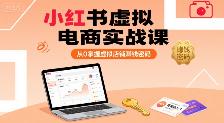 小红书虚拟电商实战课，从0掌握虚拟店铺賺钱密码(更新)云米网创-专注分享网络创业落地实操课程 – 全网首发_高质量项目输出云米网创