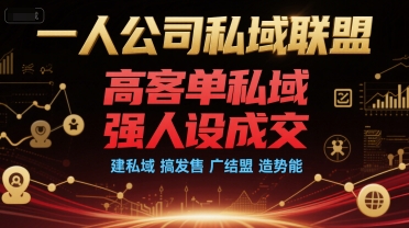 一人公司私域联盟，高客单私域，强人设成交，建私域 搞发售 广结盟 造势能云米网创-专注分享网络创业落地实操课程 – 全网首发_高质量项目输出云米网创