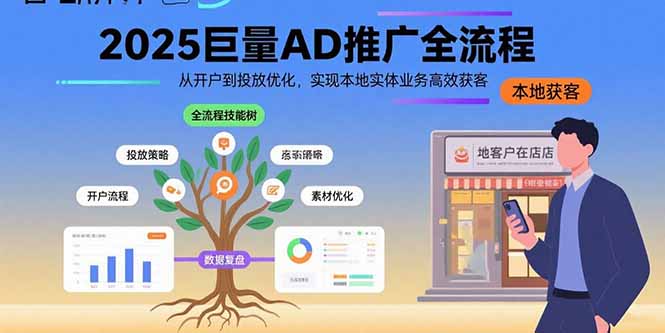 2025巨量AD推广全流程，从开户到投放优化，实现本地实体业务高效获客云米网创-专注分享网络创业落地实操课程 – 全网首发_高质量项目输出云米网创