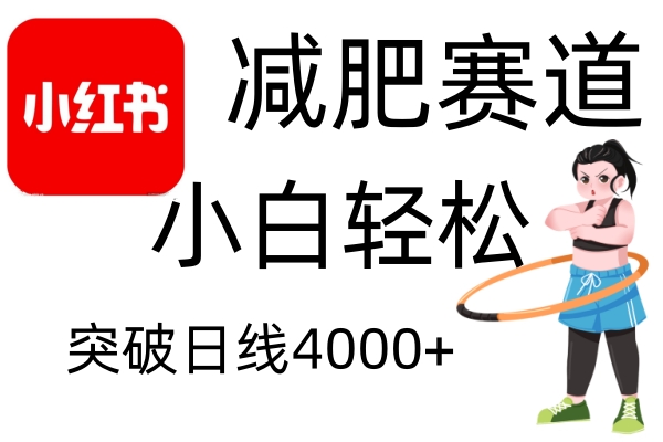 小红书减肥赛道，简单零成本，无需剪辑，不用动脑，小白轻松日利润4000+云米网创-专注分享网络创业落地实操课程 – 全网首发_高质量项目输出云米网创