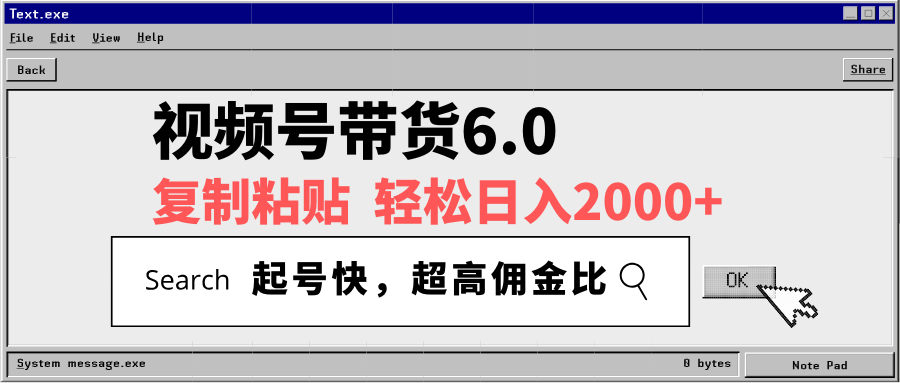 视频号带货6.0，轻松日入2000+，起号快，复制粘贴即可，超高佣金比云米网创-专注分享网络创业落地实操课程 – 全网首发_高质量项目输出云米网创