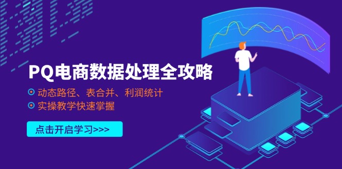 PQ电商数据处理全攻略，动态路径、表合并、利润统计，实操教学快速掌握云米网创-专注分享网络创业落地实操课程 – 全网首发_高质量项目输出云米网创