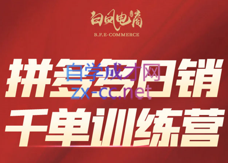 白凤电商·拼多多日销千单训练营(更新3月)云米网创-专注分享网络创业落地实操课程 – 全网首发_高质量项目输出云米网创