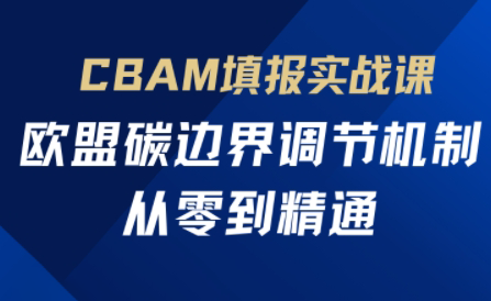 欧盟CBAM填报实战从零到精通云米网创-专注分享网络创业落地实操课程 – 全网首发_高质量项目输出云米网创