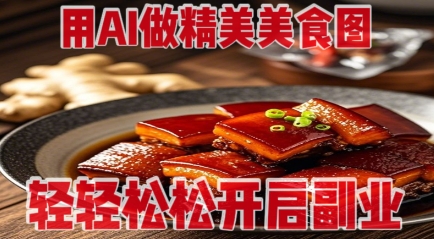 用AI做精美美食图，无需专业设备拍摄，轻轻松松开启副业云米网创-专注分享网络创业落地实操课程 – 全网首发_高质量项目输出云米网创