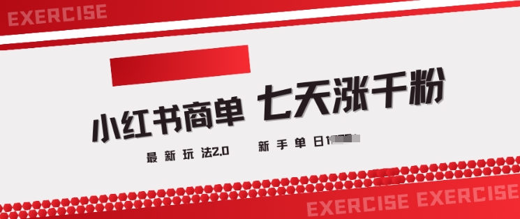 小红书商单2.0最新玩法，3天涨千粉单日变现多张云米网创-专注分享网络创业落地实操课程 – 全网首发_高质量项目输出云米网创
