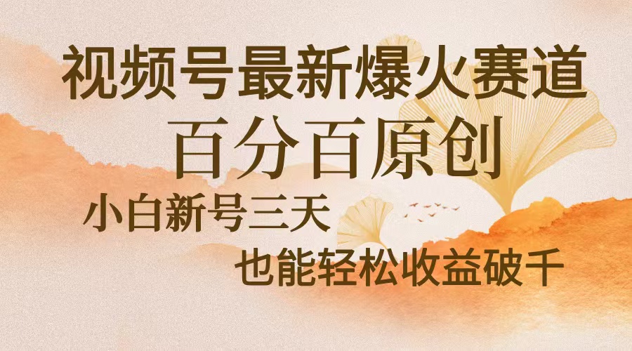 视频号最新爆火赛道，中老年粉深信不疑，百分百原创，新号三天收益轻松…云米网创-专注分享网络创业落地实操课程 – 全网首发_高质量项目输出云米网创
