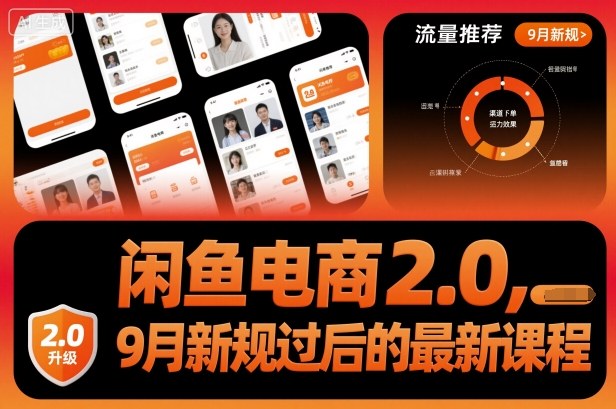 闲鱼电商2.0，9月新规过后的最新课程云米网创-专注分享网络创业落地实操课程 – 全网首发_高质量项目输出云米网创