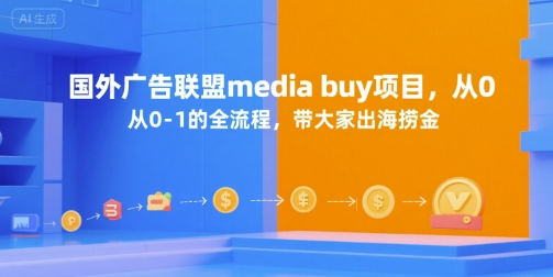 国外广告联盟media buy项目，从0-1的全流程，带大家出海捞金云米网创-专注分享网络创业落地实操课程 – 全网首发_高质量项目输出云米网创