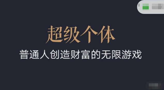 超级个体2024-2025翻盘指南，普通人创造财富的无限游戏云米网创-专注分享网络创业落地实操课程 – 全网首发_高质量项目输出云米网创