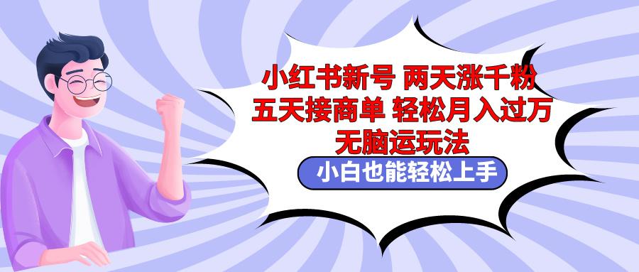 小红书新号两天涨千粉五天接商单轻松月入过万 无脑搬运玩法 小白也能轻…云米网创-专注分享网络创业落地实操课程 – 全网首发_高质量项目输出云米网创