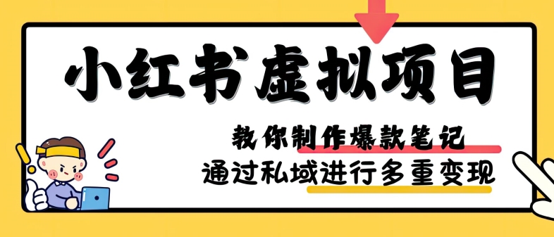 小红书虚拟项目实战，爆款笔记制作，矩阵放大玩法分享云米网创-专注分享网络创业落地实操课程 – 全网首发_高质量项目输出云米网创