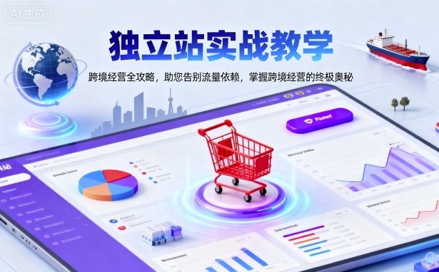 独立站实战教学，跨境经营全攻略，助您告别流量依赖，掌握跨境经营的终极奥云米网创-专注分享网络创业落地实操课程 – 全网首发_高质量项目输出云米网创