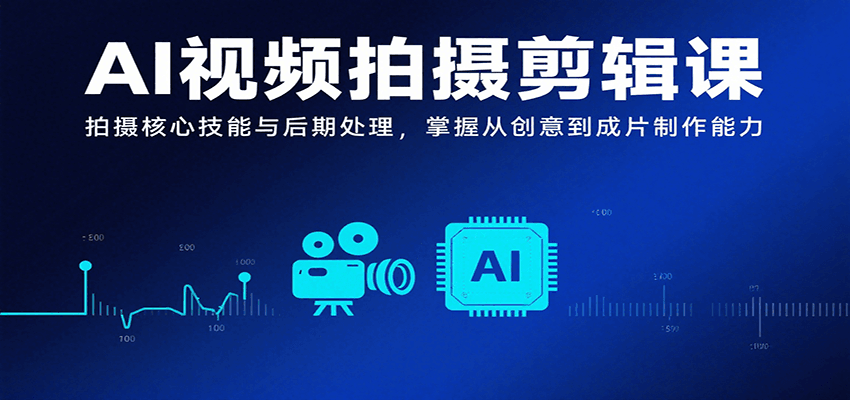 AI视频拍摄剪辑课，拍摄核心技能与后期处理，掌握从创意到成片制作能力云米网创-专注分享网络创业落地实操课程 – 全网首发_高质量项目输出云米网创