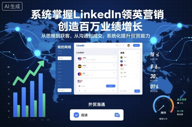 系统掌握LinkedIn领英营销，创造百万业绩增长，从思维到获客，从沟通到成交，系统化提升外贸能力云米网创-专注分享网络创业落地实操课程 – 全网首发_高质量项目输出云米网创