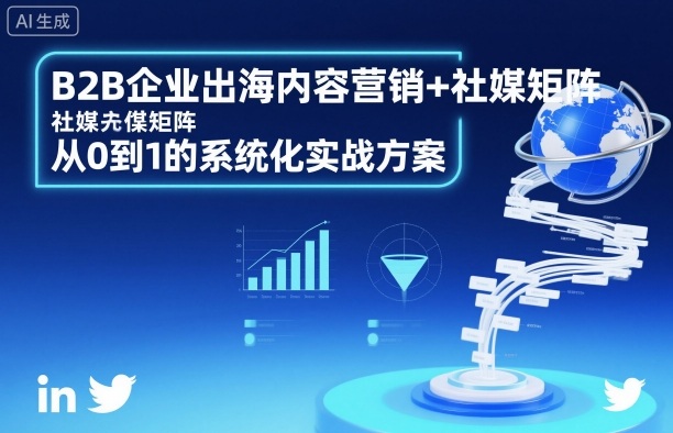 B2B企业出海内容营销+社媒矩阵，从0到1的系统化实战方案云米网创-专注分享网络创业落地实操课程 – 全网首发_高质量项目输出云米网创