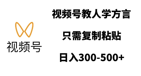 视频号教人学方言，只需复制粘贴，日入多张云米网创-专注分享网络创业落地实操课程 – 全网首发_高质量项目输出云米网创