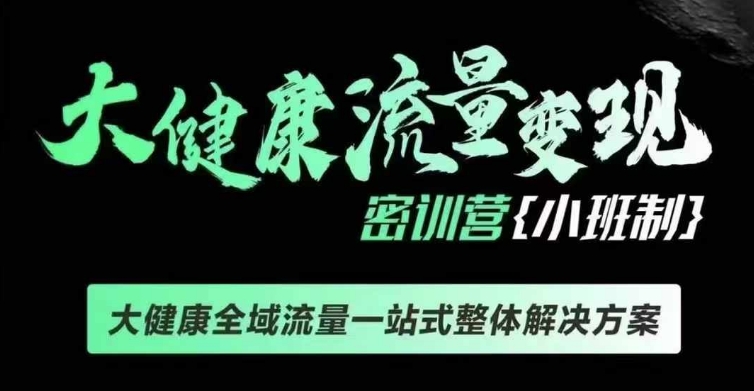 千万级大健康变现课线下课，大健康全域流量一站式整体解决方案云米网创-专注分享网络创业落地实操课程 – 全网首发_高质量项目输出云米网创