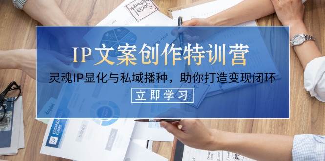 IP文案创作特训营，灵魂IP显化与私域播种，助你打造变现闭环(14节课)云米网创-专注分享网络创业落地实操课程 – 全网首发_高质量项目输出云米网创