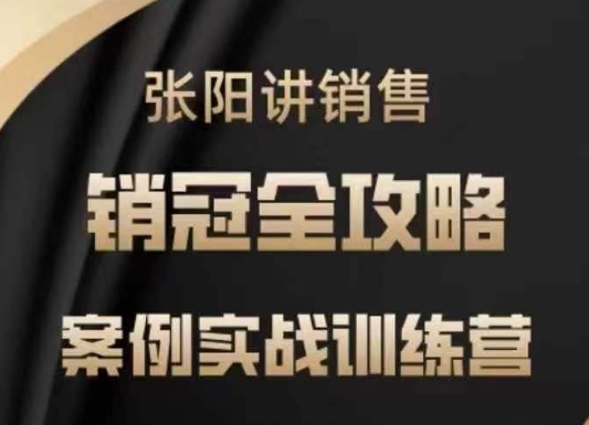 张阳讲销售实战训练营，​案例实战训练，销冠全攻略云米网创-专注分享网络创业落地实操课程 – 全网首发_高质量项目输出云米网创