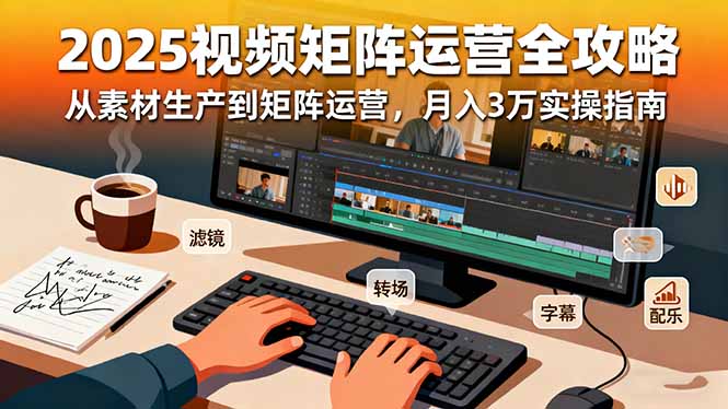 2025短视频矩阵运营全攻略：从素材生产到矩阵运营，月入3万实操指南云米网创-专注分享网络创业落地实操课程 – 全网首发_高质量项目输出云米网创