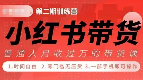 小Red书带货42天训练营 2.0版，宝妈+自由职+上班族+大学生，提高副业收入的大红利项目云米网创-专注分享网络创业落地实操课程 – 全网首发_高质量项目输出云米网创