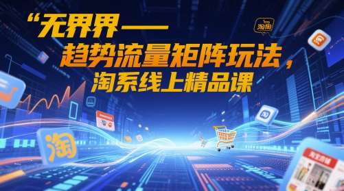 无界-趋势流量矩阵玩法，淘系线上精品课云米网创-专注分享网络创业落地实操课程 – 全网首发_高质量项目输出云米网创