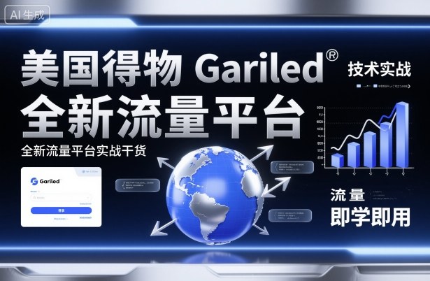 美国得物Gariled技术实战，全新流量平台​实战干货，即学即用云米网创-专注分享网络创业落地实操课程 – 全网首发_高质量项目输出云米网创