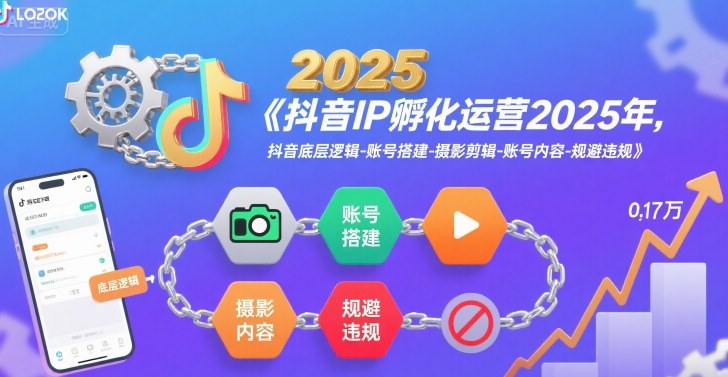 抖音IP孵化运营2025年，抖音底层逻辑-账号搭建-摄影剪辑-账号内容-规避违规云米网创-专注分享网络创业落地实操课程 – 全网首发_高质量项目输出云米网创