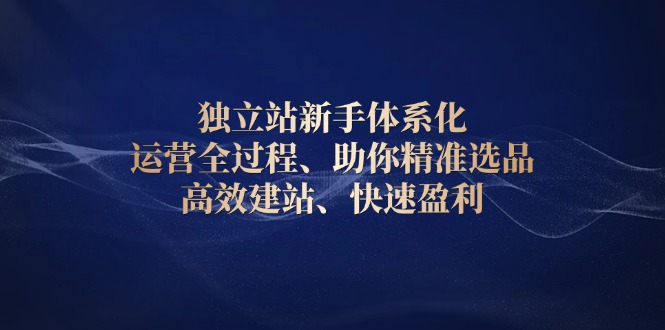 独立站新手体系化 运营全过程，助你精准选品、高效建站、快速盈利云米网创-专注分享网络创业落地实操课程 – 全网首发_高质量项目输出云米网创
