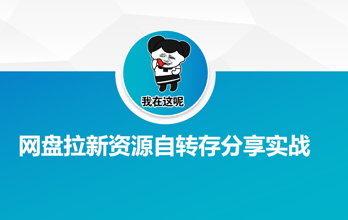 网盘拉新资源自动转存分享实战云米网创-专注分享网络创业落地实操课程 – 全网首发_高质量项目输出云米网创