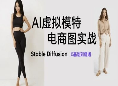 AI虚拟模特电商图实战，AI绘画Stable Diffusion 0基础到精通云米网创-专注分享网络创业落地实操课程 – 全网首发_高质量项目输出云米网创