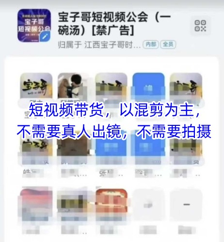 宝子哥头部团队短视频带货，以混剪为主，不需要真人出镜，不需要拍摄【更新】云米网创-专注分享网络创业落地实操课程 – 全网首发_高质量项目输出云米网创
