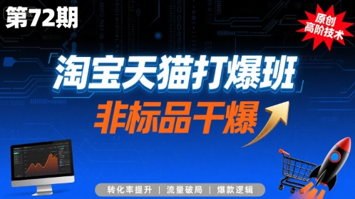 淘宝天猫打爆班原创高阶技术第72期，非标品干爆云米网创-专注分享网络创业落地实操课程 – 全网首发_高质量项目输出云米网创