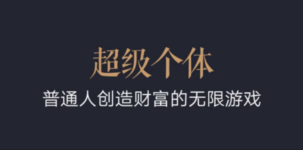 超级个体：2024-2025翻盘指南，普通人创造财富的无限游戏云米网创-专注分享网络创业落地实操课程 – 全网首发_高质量项目输出云米网创